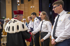 Uroczyste wręczenie certyfikatów ukończenia szkolenia do licencji pilota komunikacyjnego,