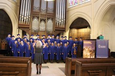 Chór Akademicki PRz podczas Międzynarodowego Festiwalu Chórów w Paryżu w American Church,