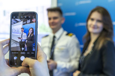 Justyna Niemiec i Dominik Majda z Samorządu Studenckiego Politechniki Rzeszowskiej,